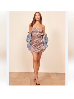 Reformation Kosta silk dress